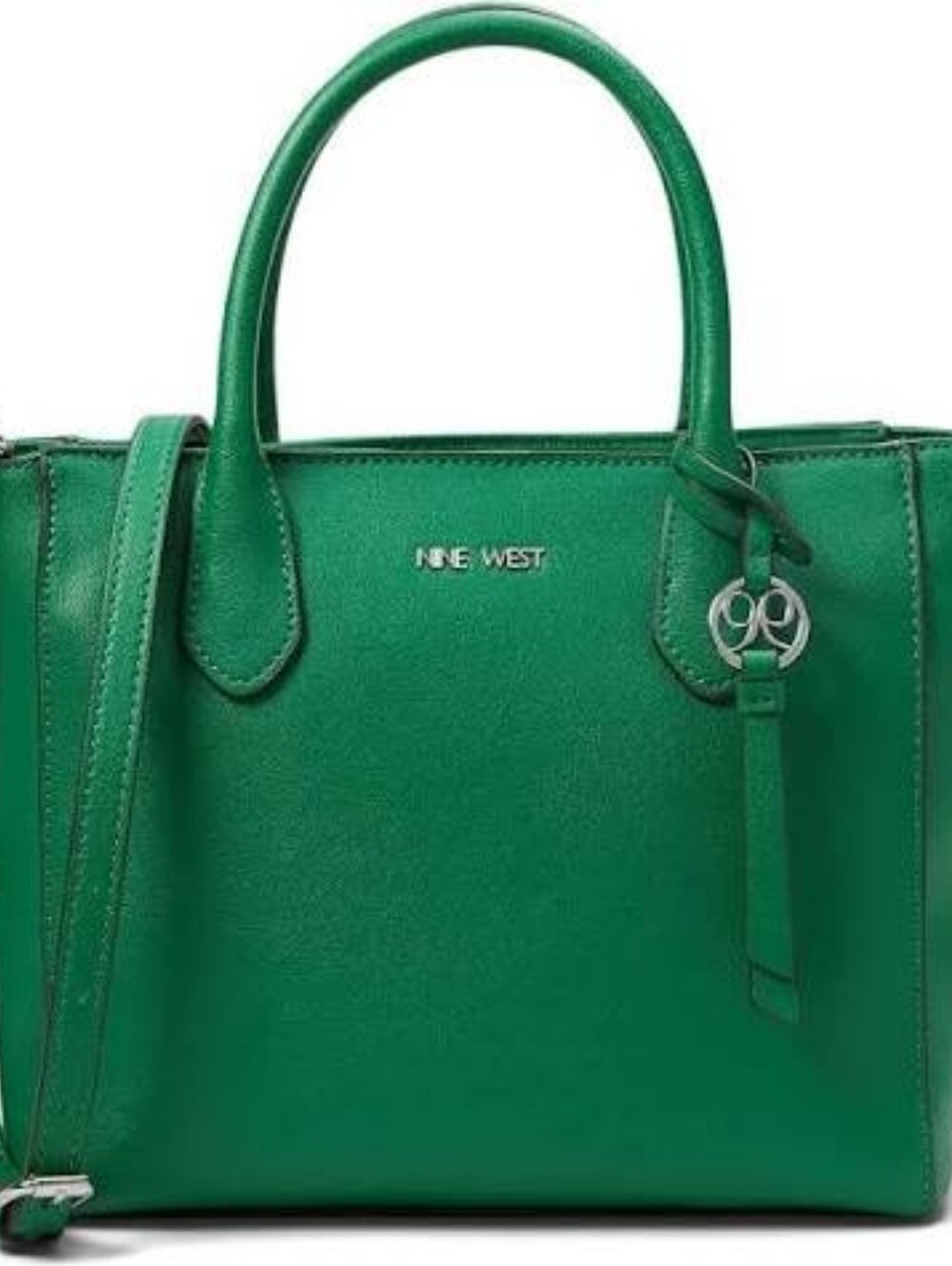 Nine West Emerald Green Leatherette Tote